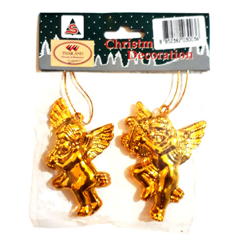 دکوری کریسمس مدل فرشته های طلایی ساخت تایلند