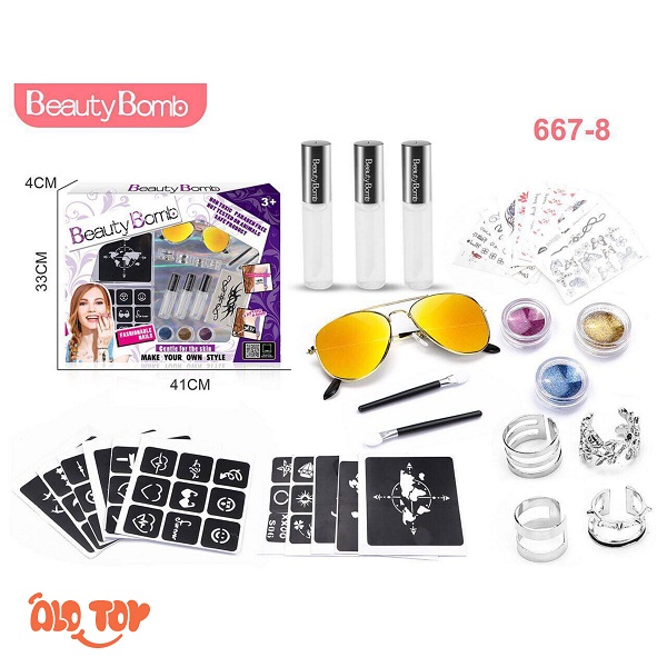 ست ابزار آرایشی تتو دخترانه