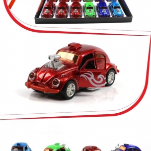 ماشین فلزی فولکس اسپرت عقب کش باکس 12 عددی / عمده