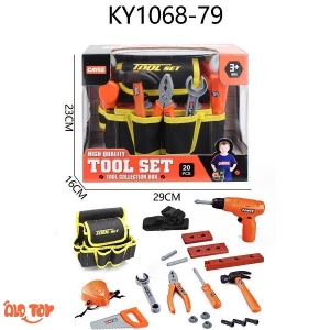 ست ابزار بازی پسرانه با کیف کمری 20 تکه