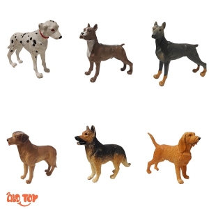 پک 6 عددی فیگور حیوانات اورجینال سگ مدل B