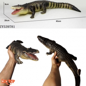 فیگور تمساح گوشتی نرم لاتکس بزرگ No. E031-1