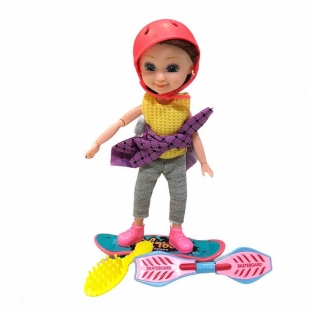 عروسک بچه باربی مفصلی مدل اسکیت سوار