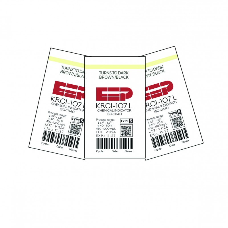 اندیکاتور شیمیایی کلاس 5 اتیلن اکساید EEP ( بسته 250 عددی)