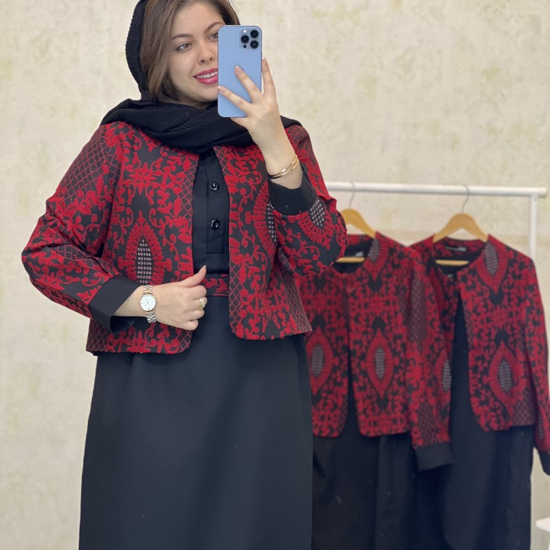 ست کت و سارافون یلدایی نیلوفر