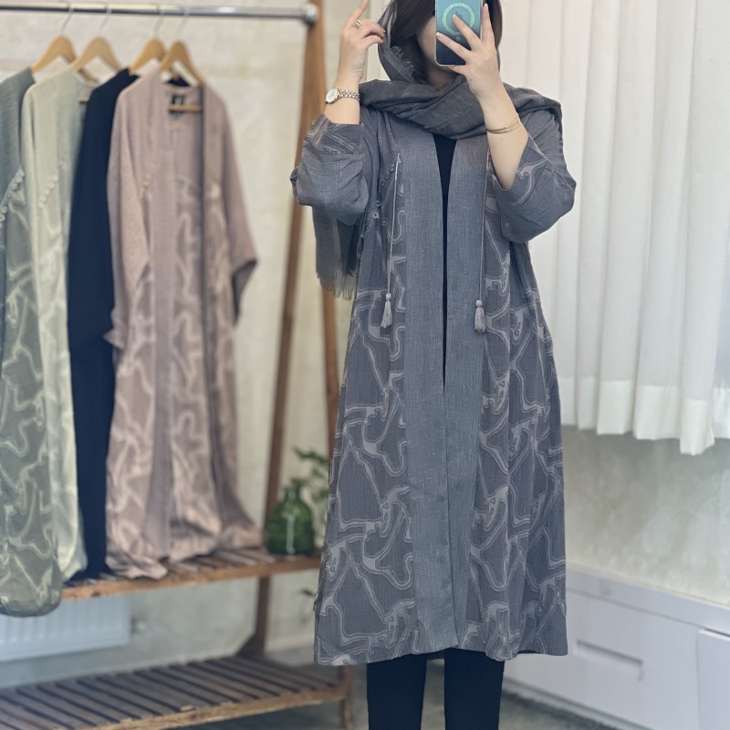 مانتو مزونی بلند زنانه مدل رعنا