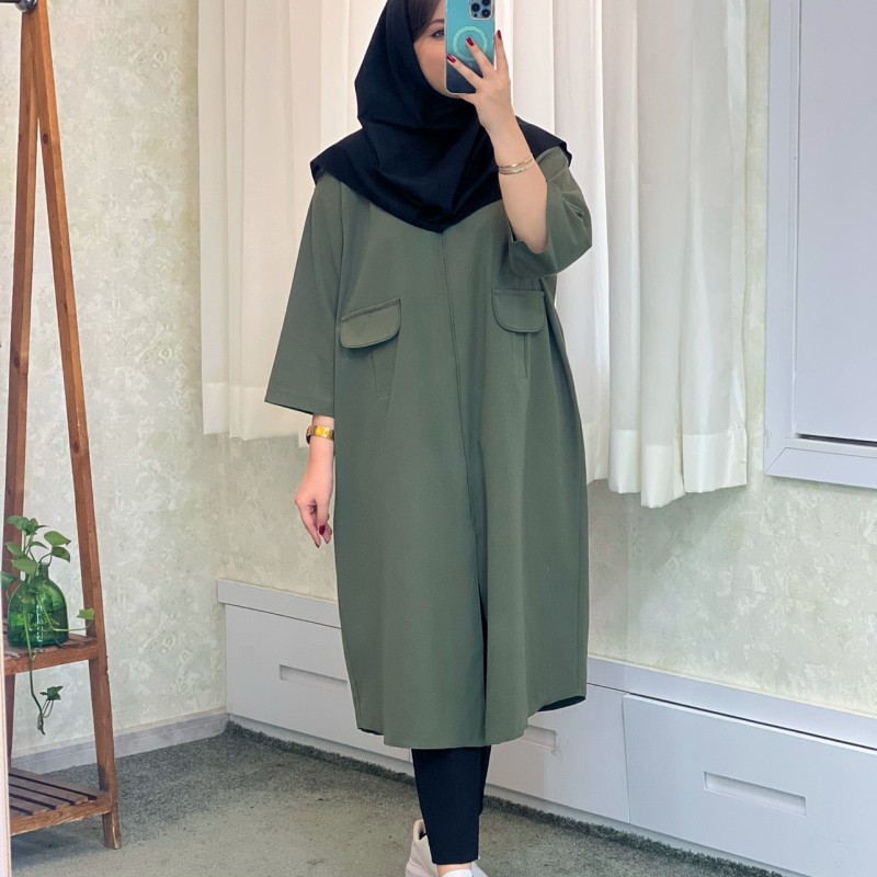 مانتو دانشجویی کاربردی مدل پرنیان