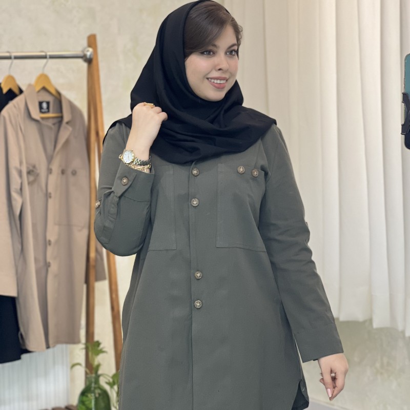 مانتو اسپرت زنانه مدل آوینا کوتاه