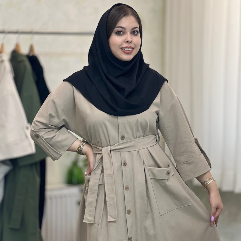 مانتو بلند اداری و دانشجویی مدل آناهیتا