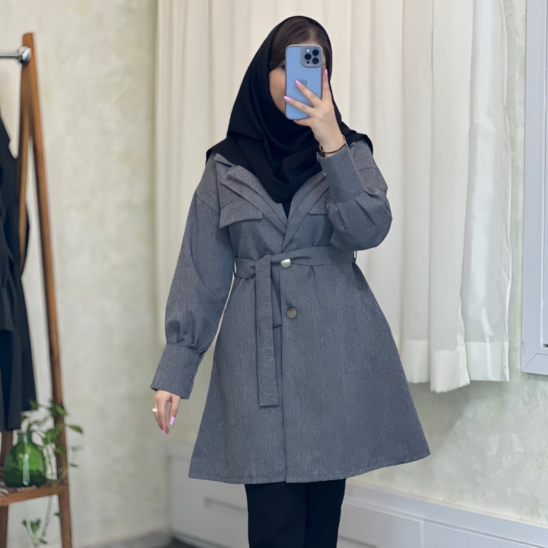 مانتو دانشجویی اداری کوتاه توسکا