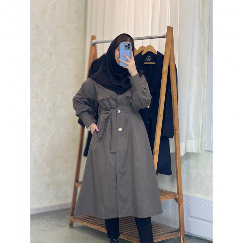 مانتو اداری دانشجویی بلند مدل توسکا