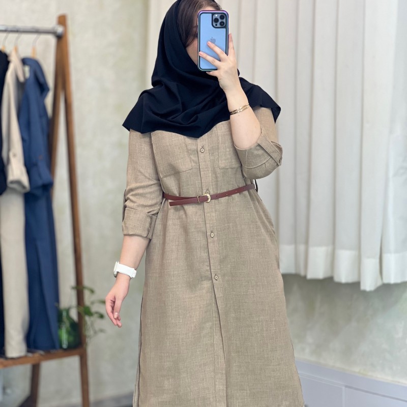 مانتو بلند اداری دانشجویی سلین