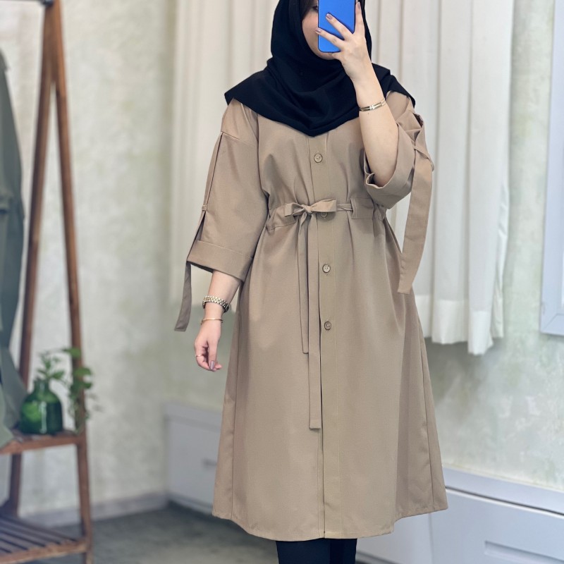 مانتو دانشجویی و اداری قد بلند مدل النا