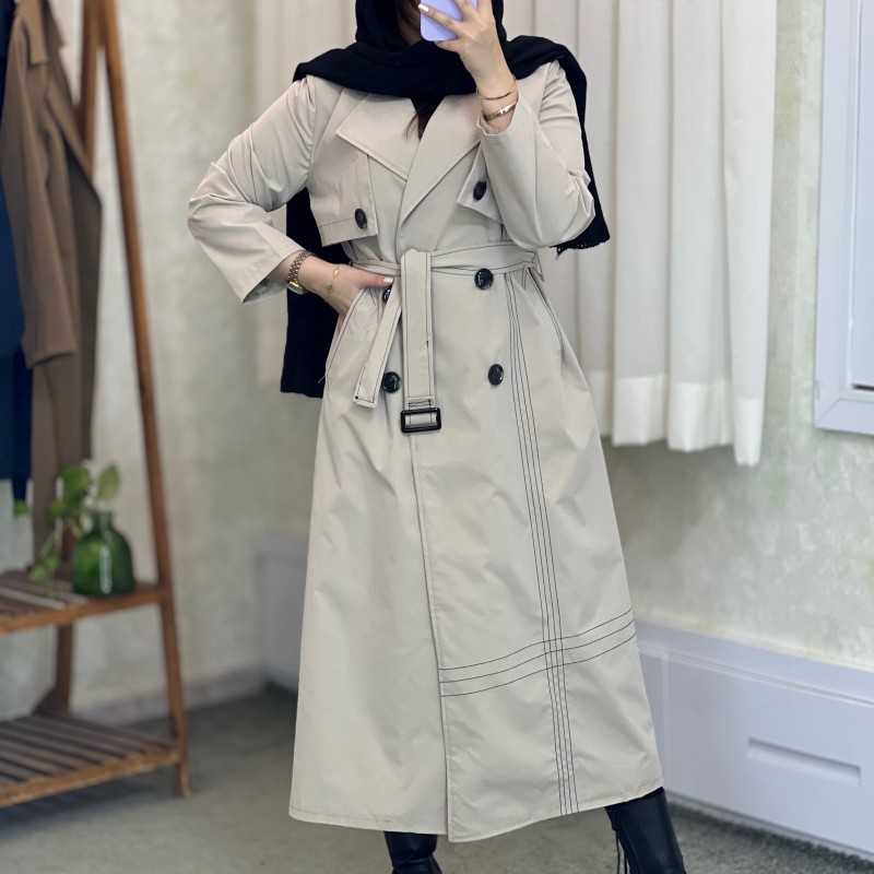 بارانی بلند مدل ژوبین