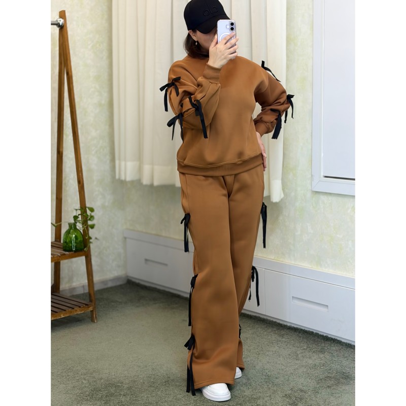 هودی شلوار دورس پنبه مدل پاپیون