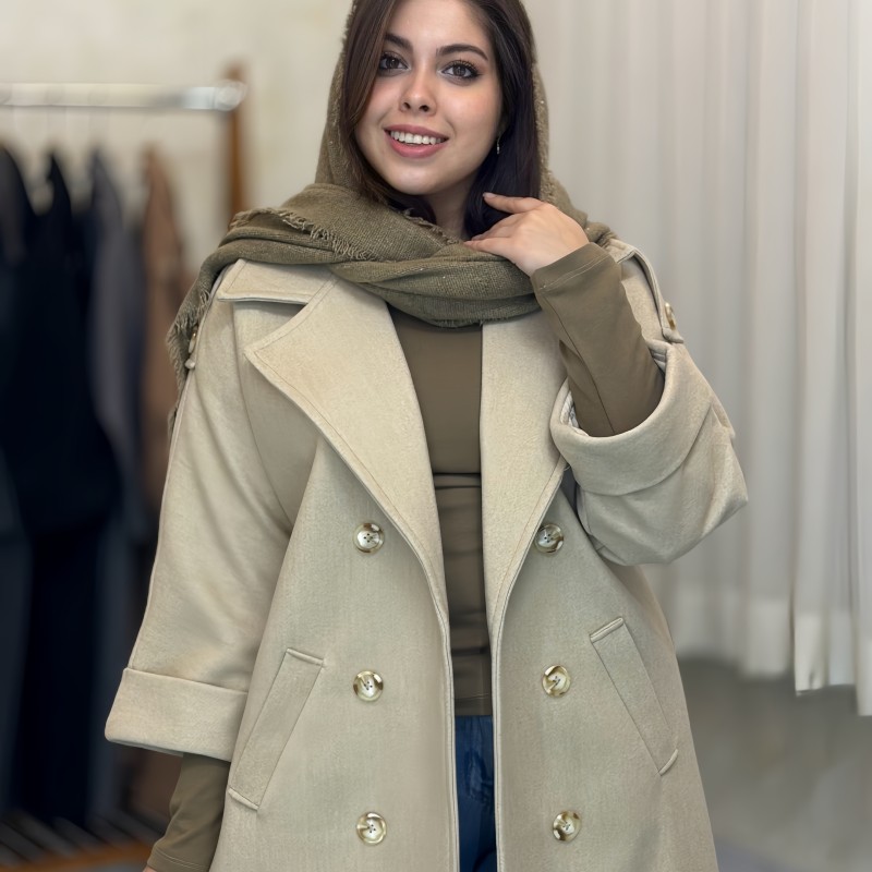 پالتو فوتر بلند مدل هیلا کد 594