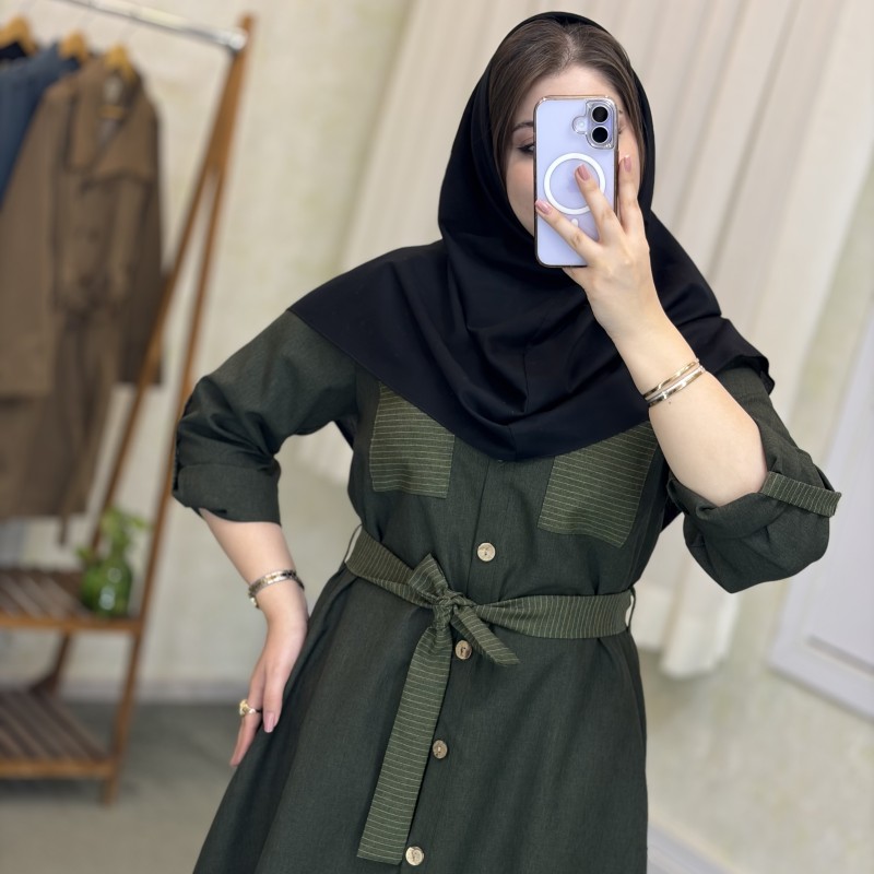 مانتو بلند اداری دانشجویی مدل رعنا(اقتصادی)