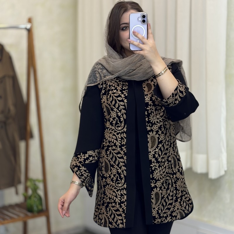 مانتومزونی عیدانه /مانتو سوزندوزی