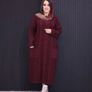 کفتان بلند زمستانه مدل هانا