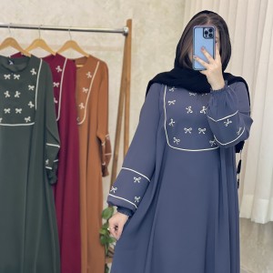 کفتان و پیراهن  بلند زنانه پاپیون
