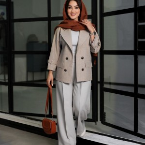 کت یقه انگلیسی مدل آترا
