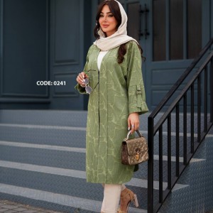 مانتو بلند سایز بزرگ کد 0241