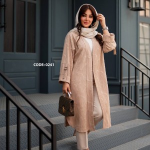 مانتو بلند سایز بزرگ کد 0241