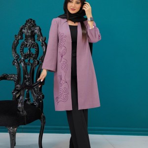 مانتو بلند مجلسی مدل تینوش کد 2162
