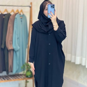 مانتو اداری دانشجویی سایزبزرگ   مدل ابرا کد 222