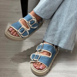صندل جین تابستانه زنانه کد 1422