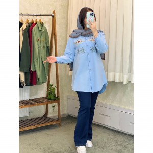 مانتوگلدوزی اسپرت و دانشجویی مدل خورشید