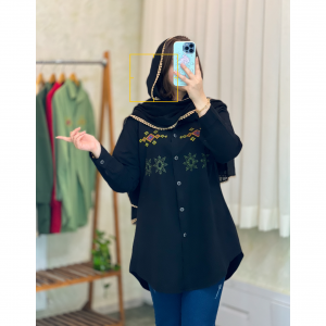مانتوگلدوزی اسپرت و دانشجویی مدل خورشید