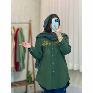 مانتوگلدوزی اسپرت و دانشجویی مدل خورشید