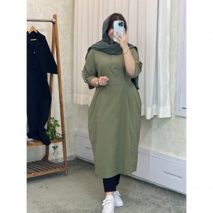کفتان خمره ای  دانشجویی اداری بلند