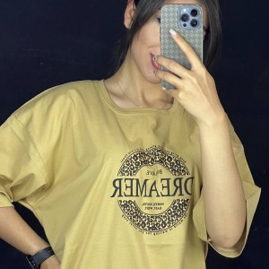 تیشرت باکسی قواره دار مدل ساحل