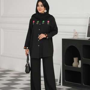 مانتو شومیزی محرمی مدل گلین