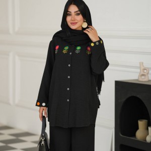 مانتو شومیزی محرمی مدل گلین