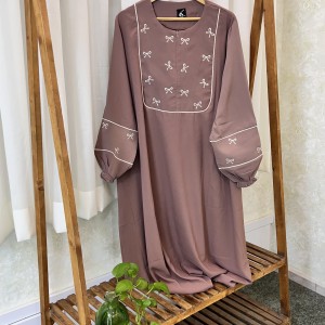 کفتان و پیراهن  بلند زنانه پاپیون