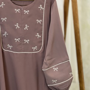 کفتان و پیراهن  بلند زنانه پاپیون