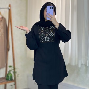 تونیک و مانتو بلند زنانه مدل ترمه