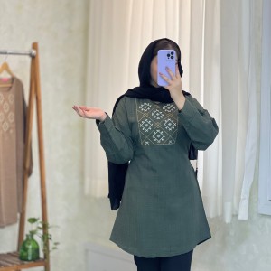تونیک و مانتو بلند زنانه مدل ترمه