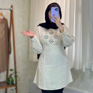 تونیک و مانتو بلند زنانه مدل ترمه