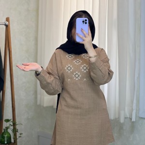 تونیک و مانتو بلند زنانه مدل ترمه