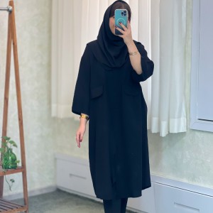 مانتو دانشجویی کاربردی مدل پرنیان