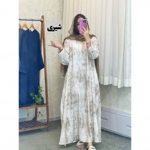 پیراهن بلند و عبا زنانه مدل محنا