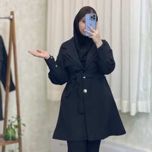 مانتو دانشجویی اداری کوتاه توسکا