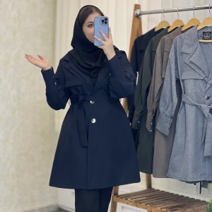 مانتو دانشجویی اداری کوتاه توسکا