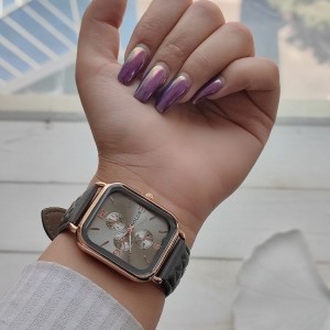 ساعت چرم اقتصادی زنانه