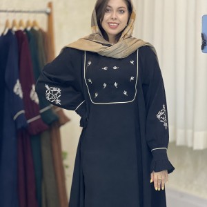 پیراهن و عبا مخمل مدل ترنج