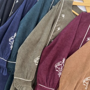 پیراهن و عبا مخمل مدل ترنج